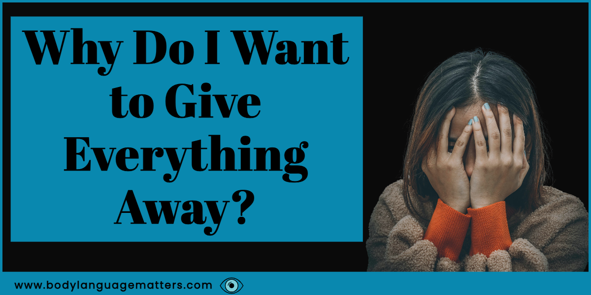 Why Do I Want to Give Everything Away? (Decluttering)