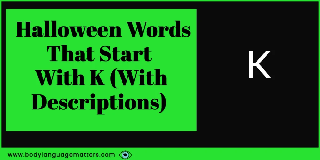 Halloween Words That Start With K (With Descriptions) 