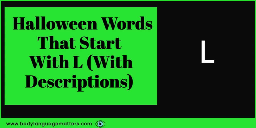 Halloween Words That Start With L (With Descriptions) 