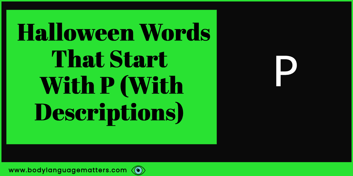 76 Halloween Words That Start With P (With Definition)