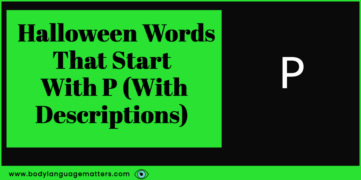 Halloween Words That Start With P 