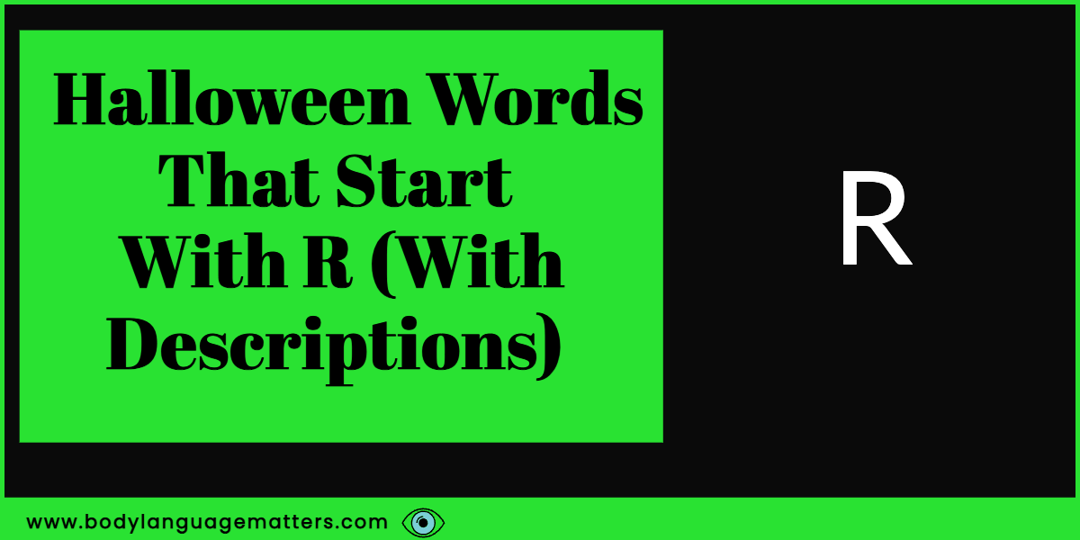 Halloween Words That Start With R (With Descriptions) 