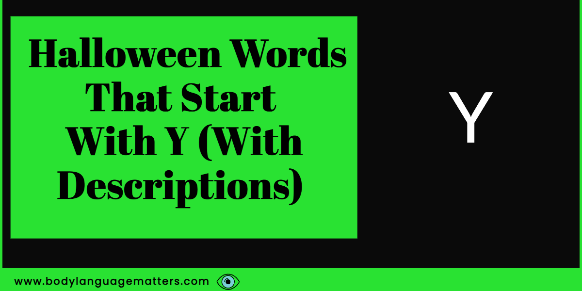 Halloween Words That Start With Y (With Descriptions) 