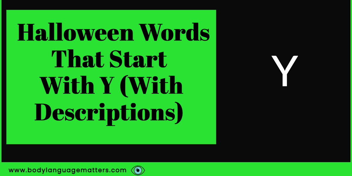 28 Halloween Words That Start With Y With Definition 