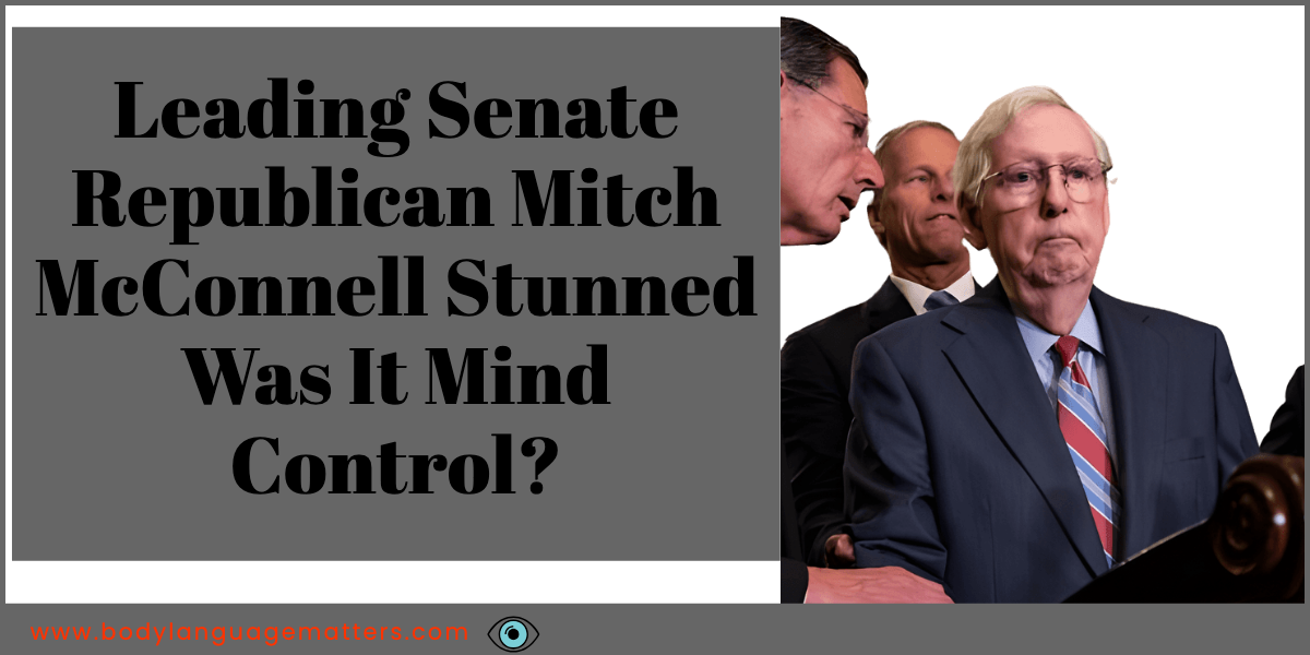 Leading Senate Republican Mitch McConnell Stunned (Was It Mind Control?)
