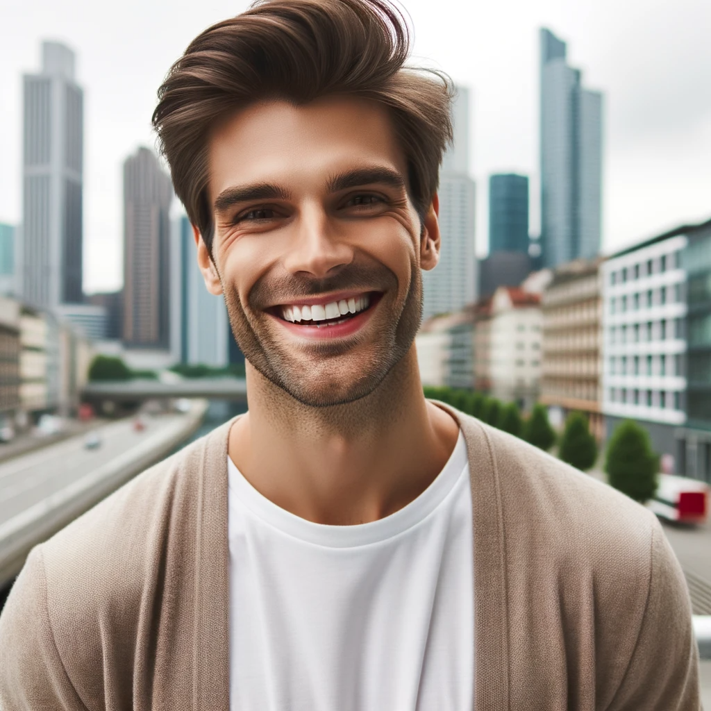 Guy with big smile